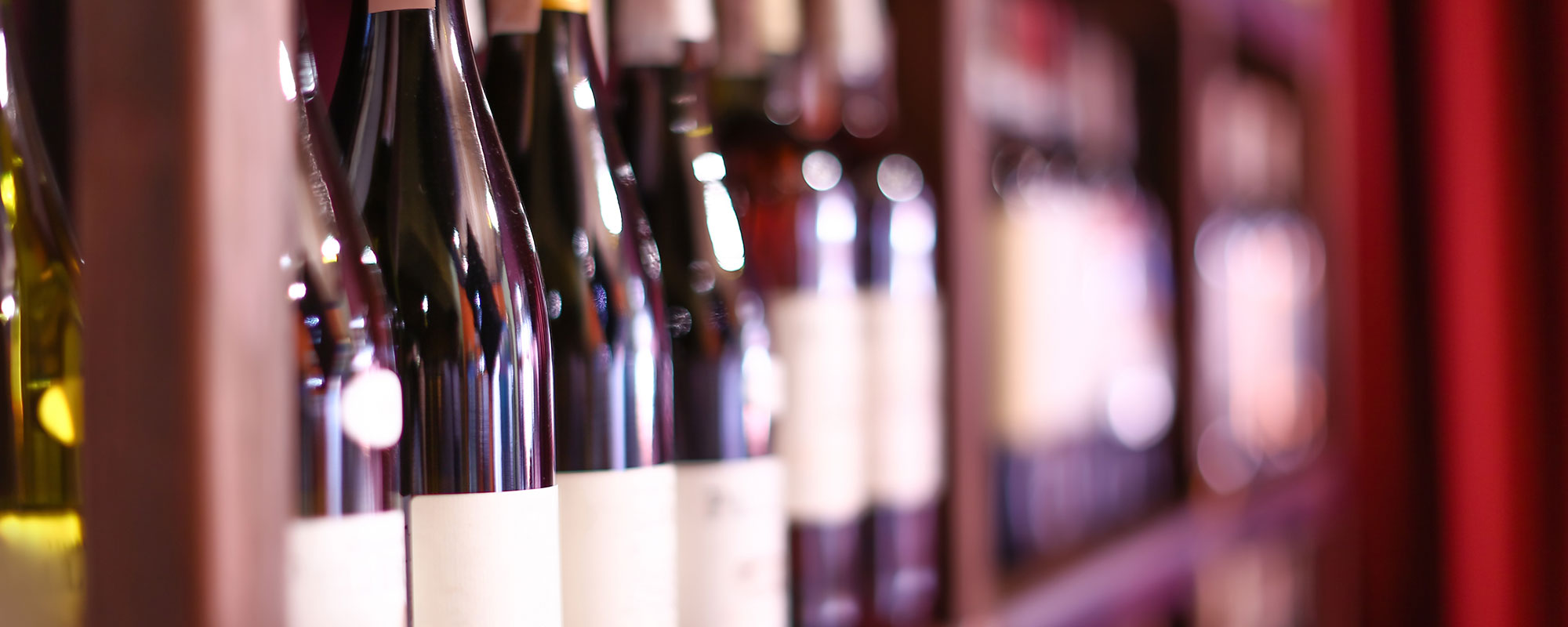 Wine Bottles On Rack