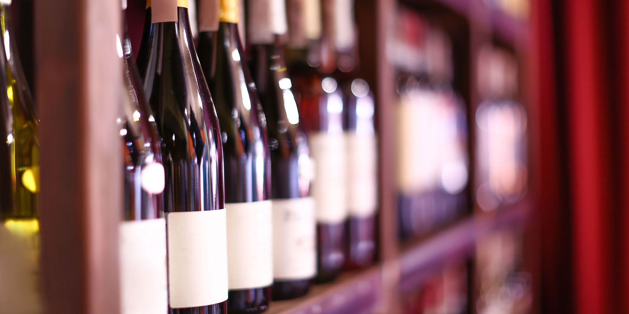 Wine Bottles On Shelves Wine Bottles On Shelves